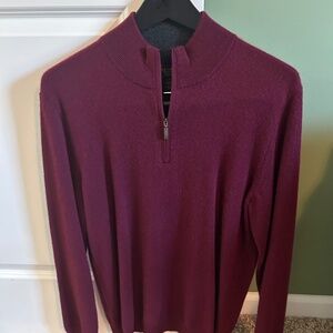 100% Cashmere Quarter Zip Sweater